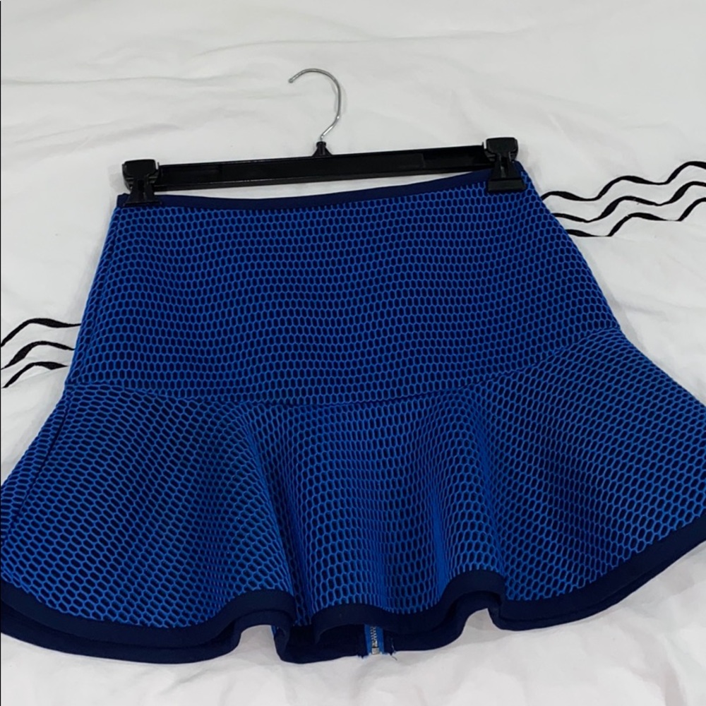 Blue mini skirt